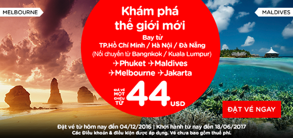 Air Asia khuyến mãi